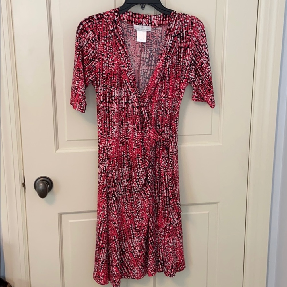 PapillonBlanc faux wrap dress.